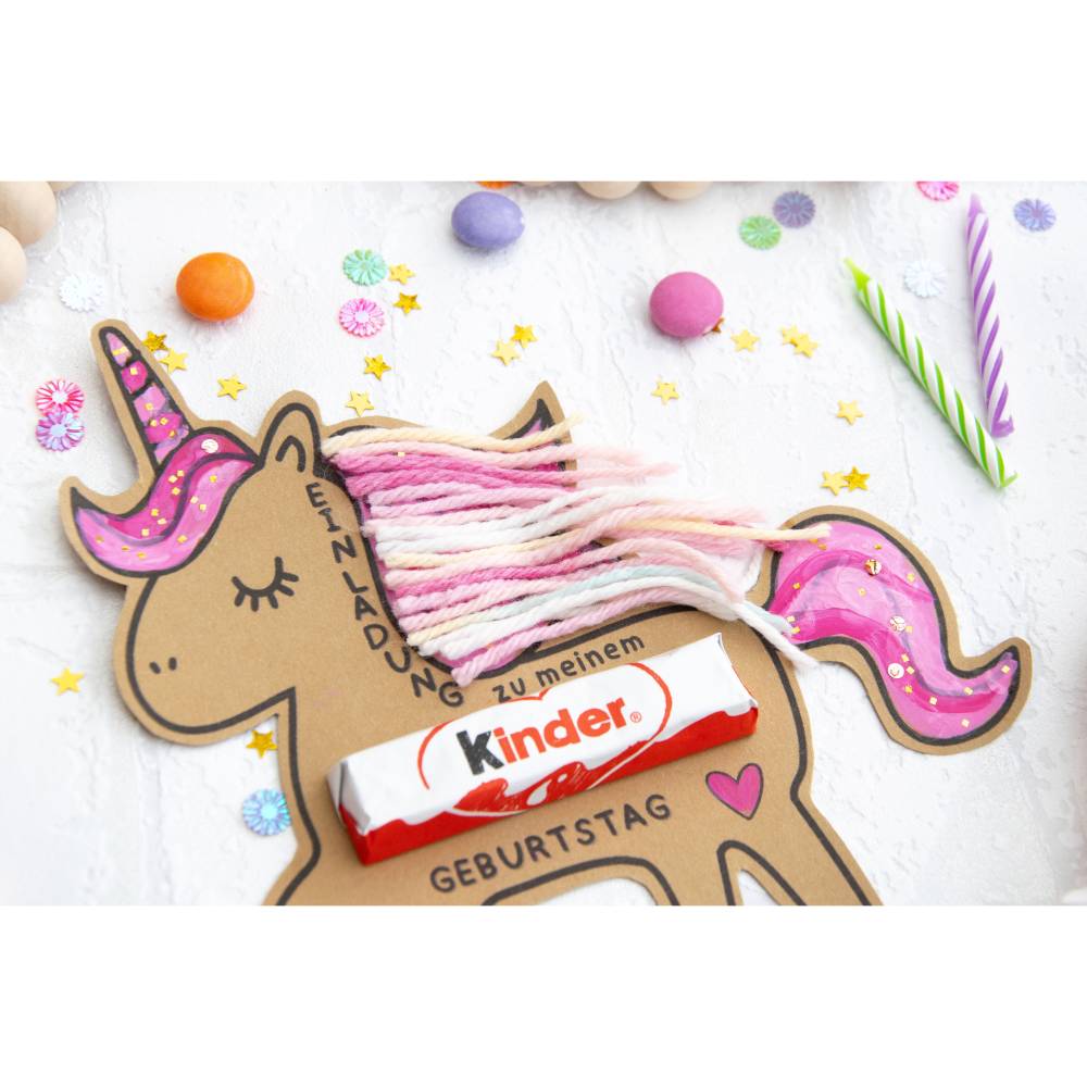Einladung Geburtstag Kinder, Kindergeburtstag, Geburtstagseinladung, digitale Einladung, Einhorn Einladung Druckvorlage Bild 8
