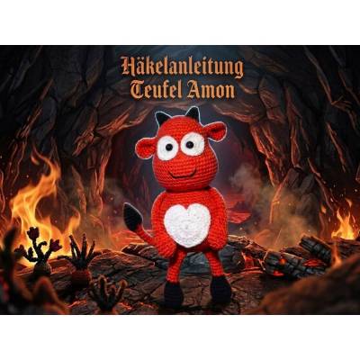 Häkelanleitung für den entzückenden Teufel Amon mit Herz!