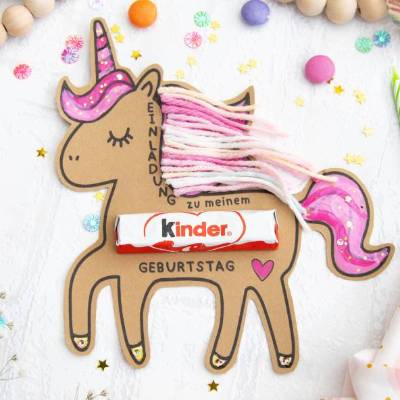 Einladung Geburtstag Kinder, Kindergeburtstag, Geburtstagseinladung, digitale Einladung, Einhorn Einladung Druckvorlage