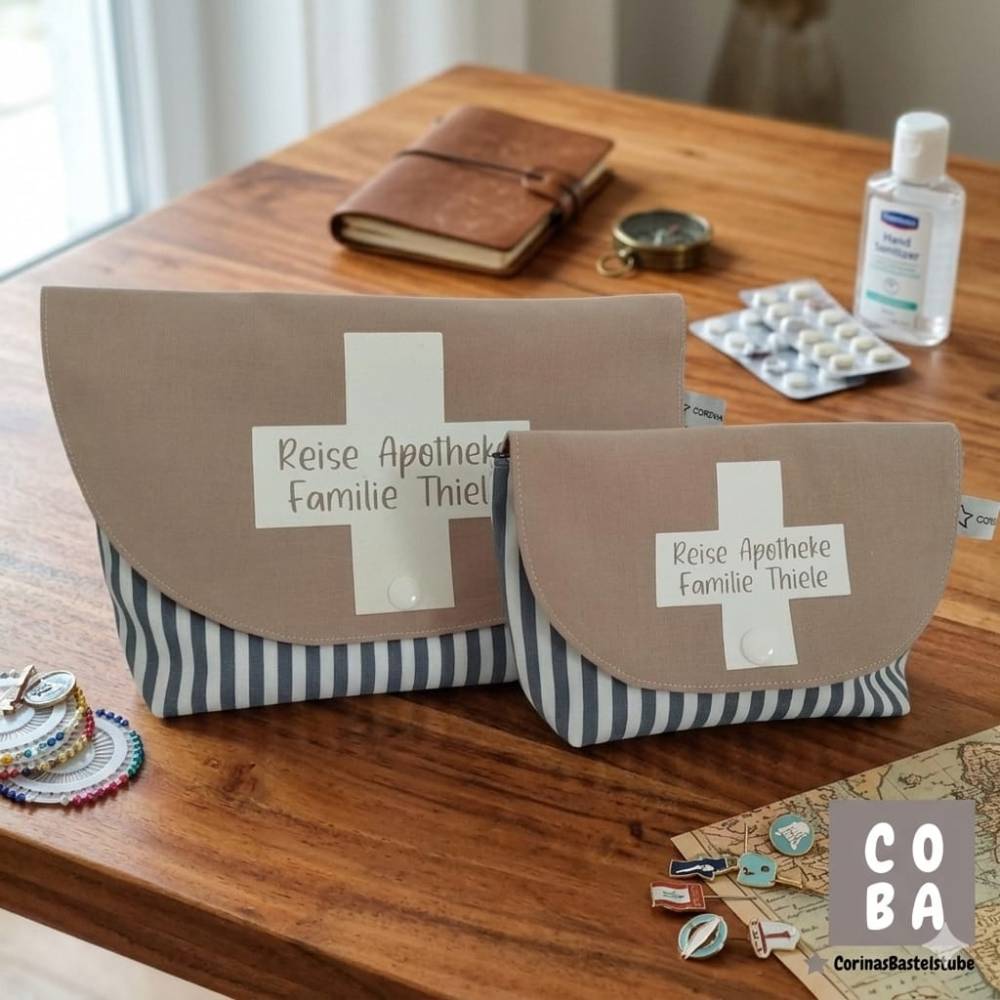 Medikamententasche Set Notfall-Set & Notfalltasche Aufbewahrung fr  Medikamente Apotheke personalisiert