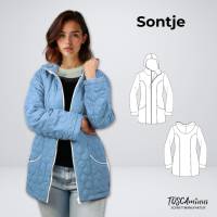 Schnittmuster Steppjacke SONTJE | Übergangsjacke mit Nähvideo