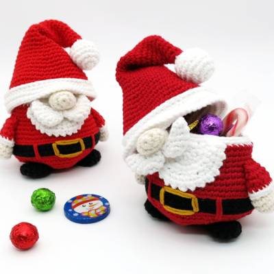 Weihnachtsmann-Wichtel - Häkelanleitung