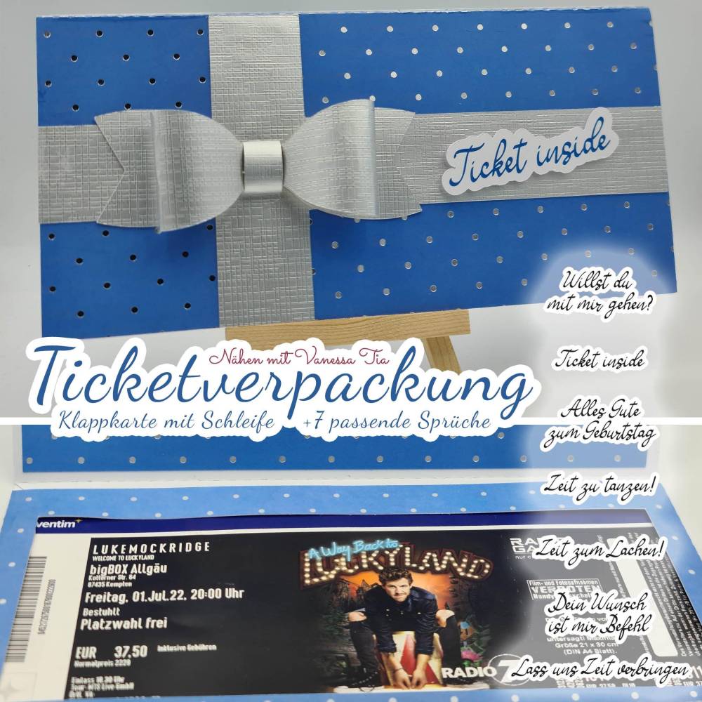 Ticketverpackung | Papierplott SVG DXF Bild 1
