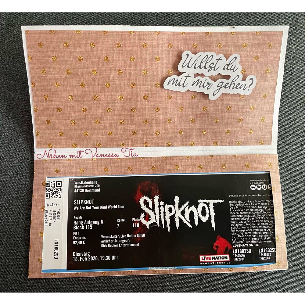 Ticketverpackung | Papierplott SVG DXF Bild 2