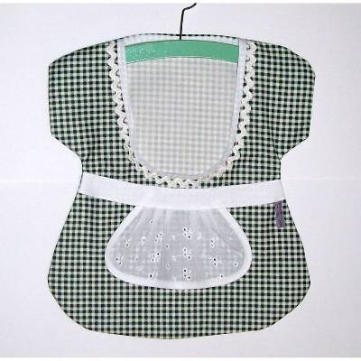 Klamerkleid, Wäscheklammer-Beutel Karostoff mit Bügel,Klammerbeutel, Kleidchen Bauernkaro, Aufbewahrung Wäschzwicker
