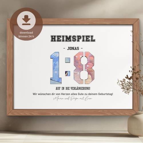 18 Geburtstag Geldgeschenk personalisiert | 18. Geburtstag Geburtstagsgeschenk Junge |DIY Geld-Geburtstagskarte |PDF