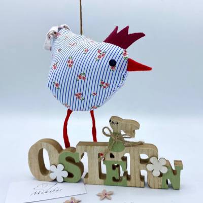 Osterhuhn ca. 10x15 cm, Vogel ,Hängedeko, Osterdeko, Ostergeschenk