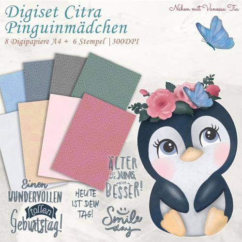 Pinguin Citra Digiset SVG DXF