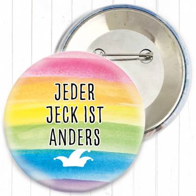 Jeder Jeck ist anders Button | 3 Größen | Düsseldorf (Karneval) Accessoire