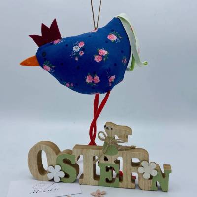 Osterhuhn ca. 10x15 cm, Vogel ,Hängedeko, Osterdeko, Ostergeschenk