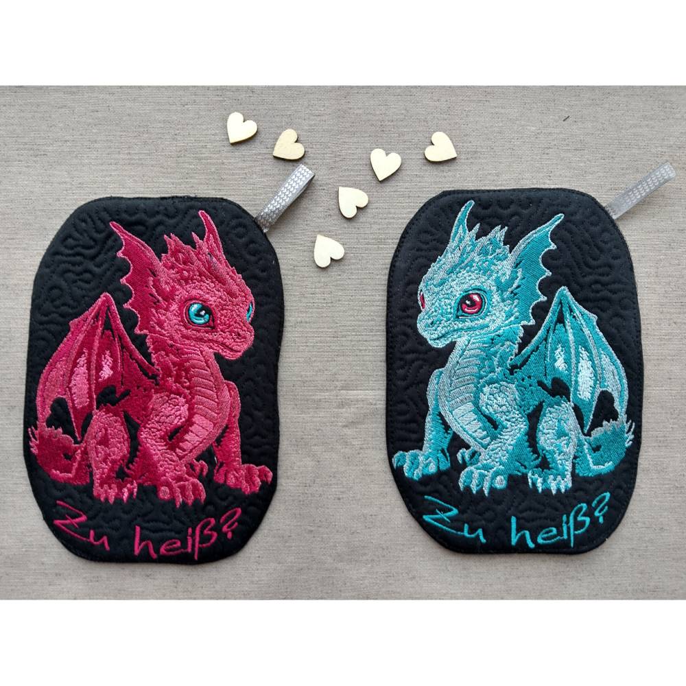 Drache sitzend Color Lichteffekt 14x14 bzw. 15x15cm Bild 4