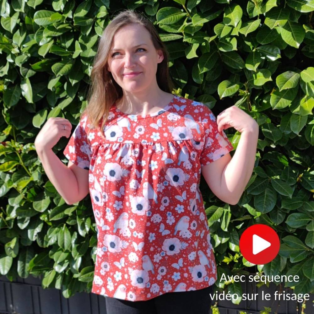 Schnittmuster Shirt Leoni maxi Gr. 34-54 für Nähanfänger Bild 1