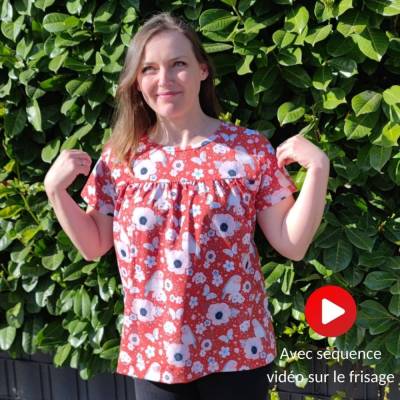 Schnittmuster Shirt Leoni maxi Gr. 34-54 für Nähanfänger