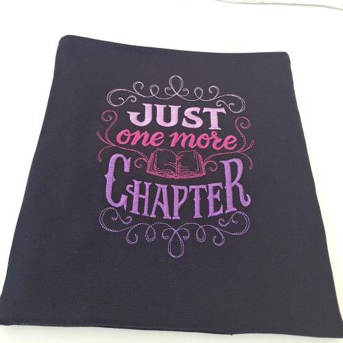 Buchhülle, Buchtasche mit Stickerei für Buchliebhaber, Booksleeve