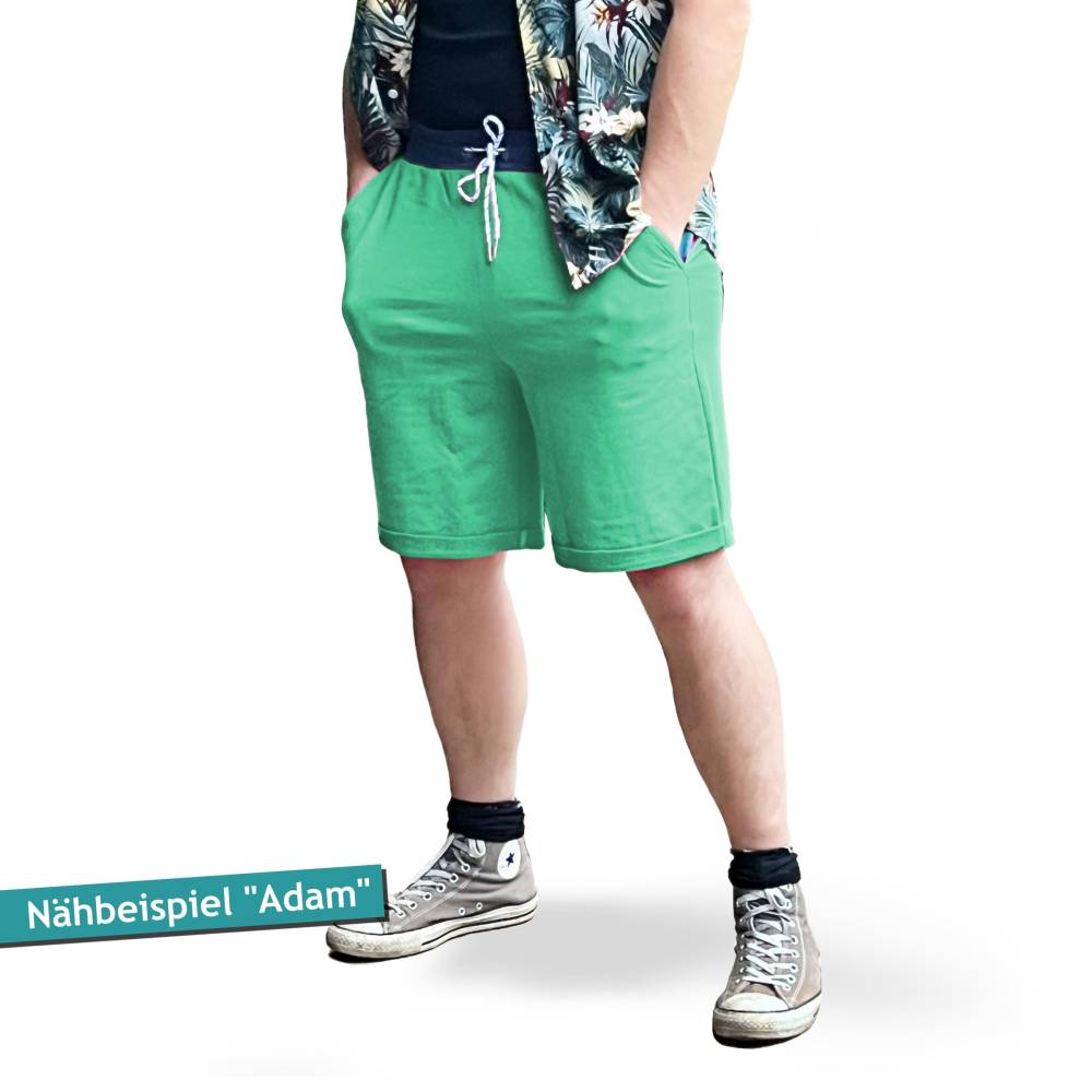 3er Set Sweatshorts PDF Schnittmuster  für Damen, Kinder & Herren, Schnitt für kurze Hose, Shorts mit Nähanleitung | Bun Bild 6