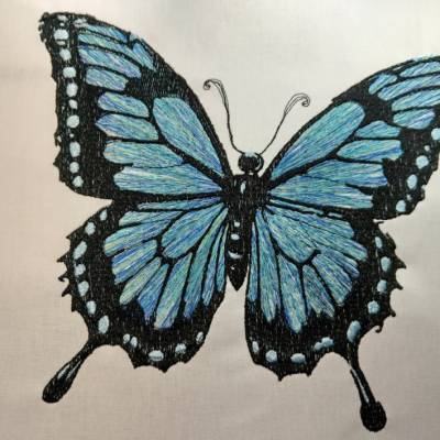 Stickdatei Schmetterling 4 Größen