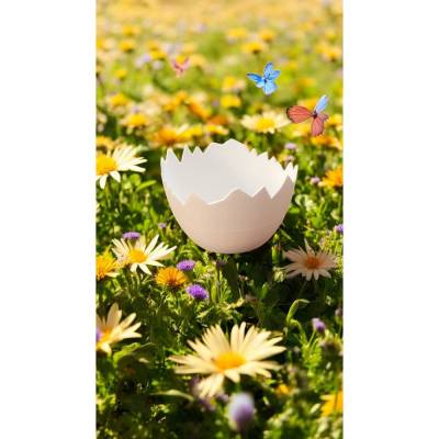 Pflanzschale & LED Teelichthalter Eierschale aus PLA – nachhaltig & individuell bemalbar