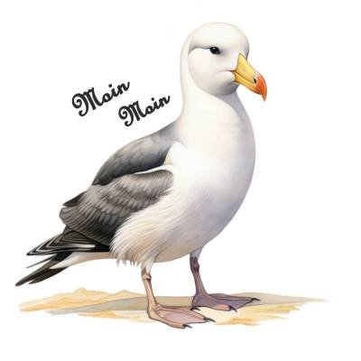 Möwe auf Düne Maritim Autoaufkleber/ Wandtattoo Wetterfest-UV Beständig-Reisen WP-001-807-01024