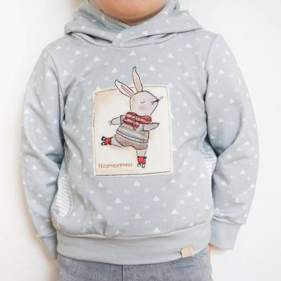 Schnittmuster Kinder Hoodie Ela+Kai Gr. 80-140