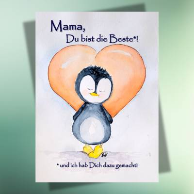 Mama, Du bist die Beste - Postkarte | Danke | Muttertag | jederzeit
