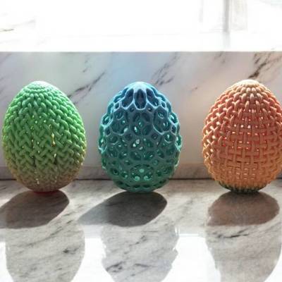 Ostereier aus Regenbogenfilament – verschließbar & einzigartig – nachhaltige Deko für Osterstrauß & Geldgeschenke