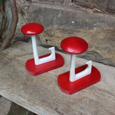 2 Garderobenhaken Vintage Midmodern 70er Jahre West Germany