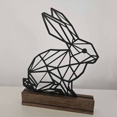 Aufsteller Osterhase geometrisch