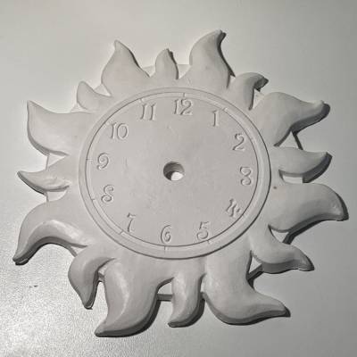 Sonne Uhr Ziffernblatt für das Kinderzimmer ca. 15cm  - zum selber Bemalen - Male dein Unikat 