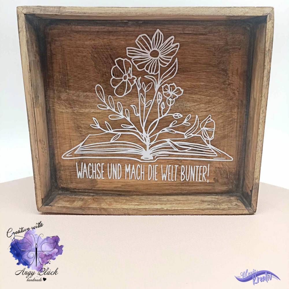 Plotterdateie Flower up, zum sublimieren, drucken und für Folienveredelung. Ideal für den Frühling Bild 2
