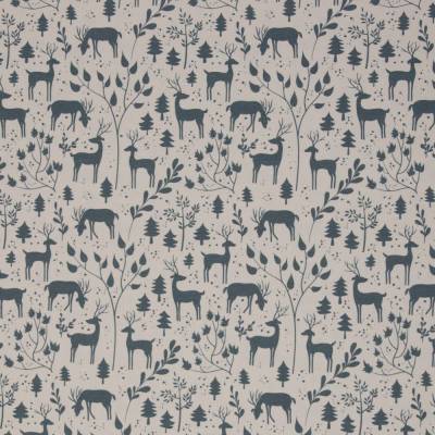 Swafing Jersey Stoff natur grün Rehe Baumwolle Jersey 50cm x 150cm Öko Tex 100