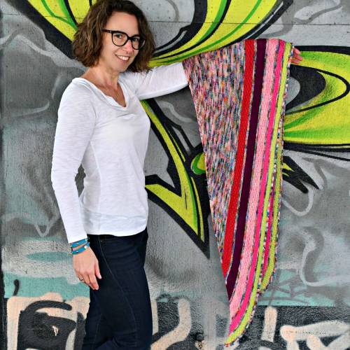 Strick-Anleitung Tuch FLORINE (DE)