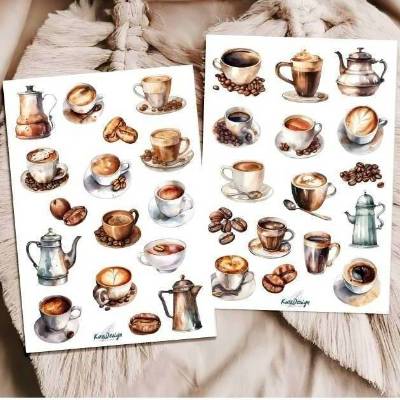 Sticker Set Kaffeeliebe