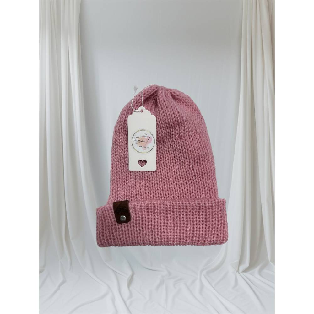 gestrickte Hipster-Beanie Bild 1