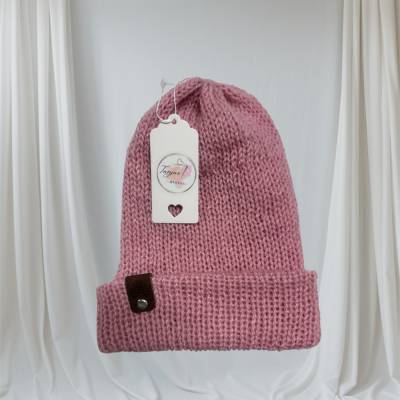 gestrickte Hipster-Beanie