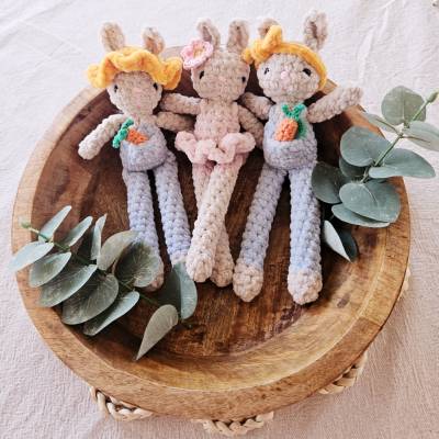 Kuscheltier Hase gehäkelt