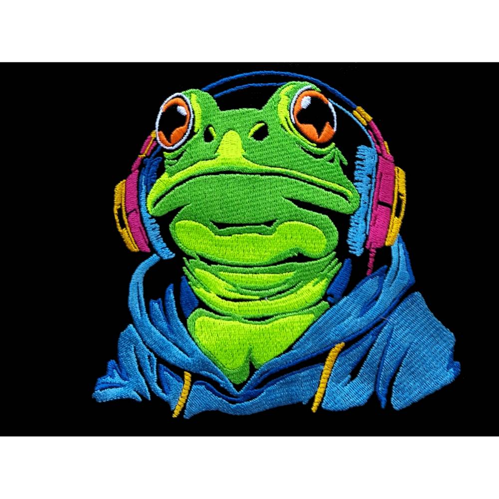 Frosch DJ cool Color Lichteffekt 10*10cm Bild 1