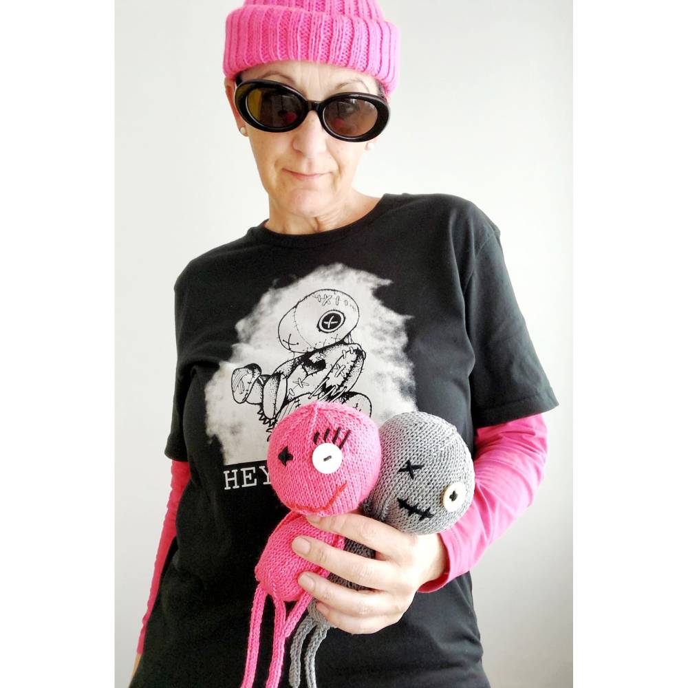 Voodoo Puppe stricken, Goth Girl Accessoire Bild 2