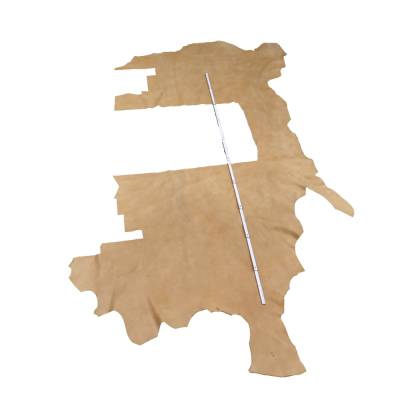 2,25kg Lederhautstück Camel Beige Glattes Leder Verschnittstück Nappaleder