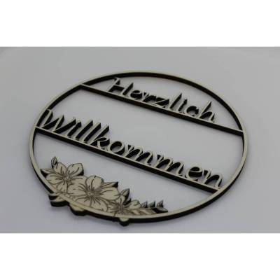 Herzlich Willkommen Türkranz Blumen