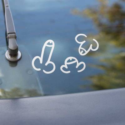 27 x Penis Aufkleber Set | Vinylaufkleber für Auto | Junggesellenschabschied | Scherzartikel | Farbwahl