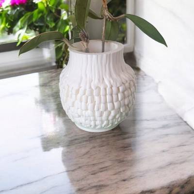 Blumentopf oder Blumenvase mit abstraktem Muster – einzigartiges Design für innen & außen