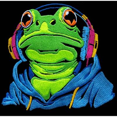 Frosch DJ cool Color Lichteffekt 18*18 bzw. 20*20cm 