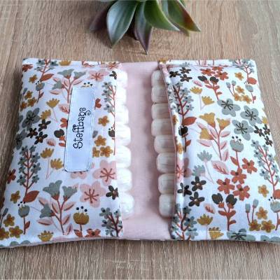 Tampontasche geblümt, Tampontäschchen mit kleinen Blümchen,  Periodentäschchen,  Menstruationstäschchen,  Mädchen Gesche