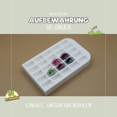 Organizer für Unterfadenspulen passend für die Skadis Lochplatte - Farbe auswählbar