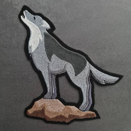 Heulender Wolf, SOFORTDOWNLOAD, Stickdatei, Embroidery