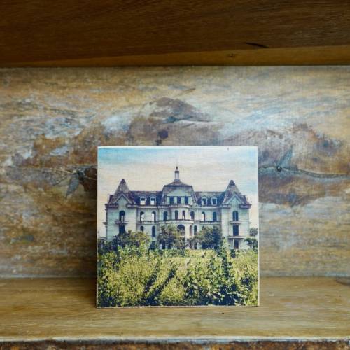 verlassenes Schloß, Vietnam, Fotografie auf hochwertiger Multiplex Platte, Einzelstück, Transferdruck, handmade