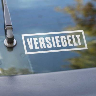 Auto Aufkleber Versiegelt | Autosticker | Autoaufkleber für Autofans | Autoreinigung