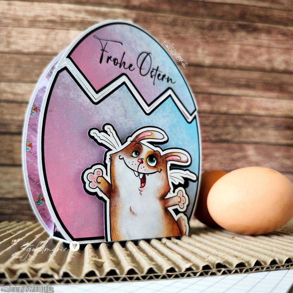 Digistampset Osterhase, Digipapier, Osterei, Jonglierender Hase, Ostern, Radieschen, Küken, Design von senSEASONal Bild 2