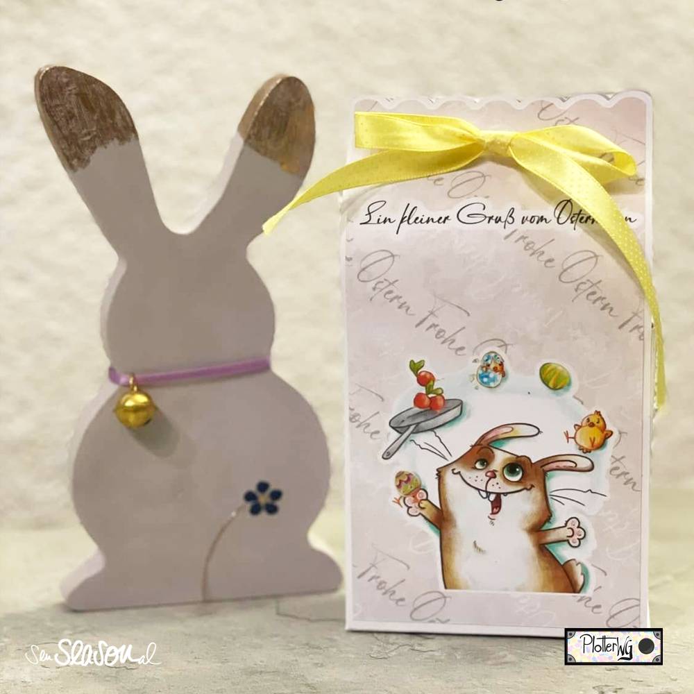 Digistampset Osterhase, Digipapier, Osterei, Jonglierender Hase, Ostern, Radieschen, Küken, Design von senSEASONal Bild 8
