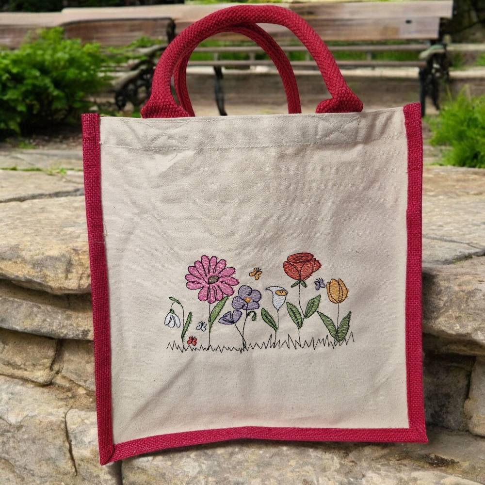 Monoline Blumen Stickdateien Set – 26 filigrane Motive ab 13x18 – Modern & einsteigerfreundlich Bild 9